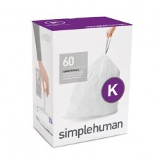 SimpleHuman CW0260 K-típusú egyedi méretezésű szemetes zsák újratöltő csomag (60 db) Háztartás / Otthon / Kültér - Lakásfelszerelés - Szemetes zsák / kiegészítő - 349931