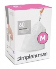 SimpleHuman CW0261 M-típusú egyedi méretezésű szemetes zsák újratöltő csomag (60 db) Háztartás / Otthon / Kültér - Lakásfelszerelés - Szemetes zsák / kiegészítő - 345341