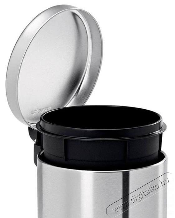 SimpleHuman CW1852CB 4.5 literes kerek, pedálos szemetes - rozsdamentes Háztartás / Otthon / Kültér - Lakásfelszerelés - Szemetes - 337876