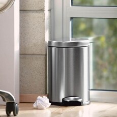 SimpleHuman CW1852CB 4.5 literes kerek, pedálos szemetes - rozsdamentes Háztartás / Otthon / Kültér - Lakásfelszerelés - Szemetes - 337876