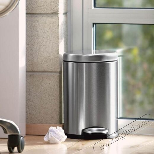 SimpleHuman CW1852CB 4.5 literes kerek, pedálos szemetes - rozsdamentes Háztartás / Otthon / Kültér - Lakásfelszerelés - Szemetes - 337876