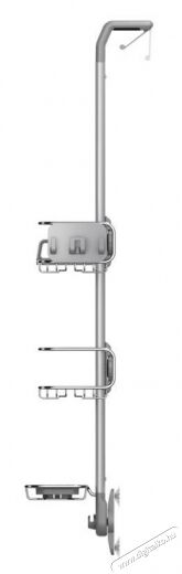 SimpleHuman BT1101 zuhanykabinra illeszthető polcrendszer, rozsdamentes / eloxált aluminium Háztartás / Otthon / Kültér - Fürdőszoba / wc - Zuhanyzó polcrendszer - 320703