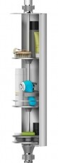 SimpleHuman BT1096 fürdőszobai és zuhany polcrendszer forgóajtóval Háztartás / Otthon / Kültér - Fürdőszoba / wc - Zuhanyzó polcrendszer - 325289