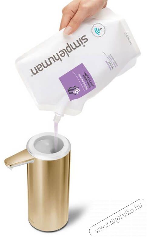 SimpleHuman ST1055 szenzoros szappan adagoló 266mL - sárgaréz Háztartás / Otthon / Kültér - Fürdőszoba / wc - Szappan adagoló - 353295