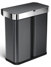 SimpleHuman ST2040 58l mozgás és hangszenzoros szemetes - fekete Háztartás / Otthon / Kültér - Lakásfelszerelés - Szemetes - 361335