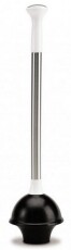 SimpleHuman BT1085 cseppmentes wc pumpa rozsdamentes acél nyéllel - fehér Háztartás / Otthon / Kültér - Fürdőszoba / wc - Wc kefe / pumpa - 300500