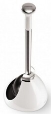 SimpleHuman BT1085 cseppmentes wc pumpa rozsdamentes acél nyéllel - fehér Háztartás / Otthon / Kültér - Fürdőszoba / wc - Wc kefe / pumpa - 300500
