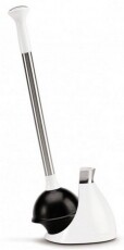 SimpleHuman BT1085 cseppmentes wc pumpa rozsdamentes acél nyéllel - fehér Háztartás / Otthon / Kültér - Fürdőszoba / wc - Wc kefe / pumpa - 300500