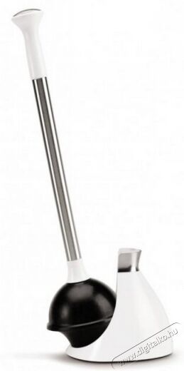 SimpleHuman BT1085 cseppmentes wc pumpa rozsdamentes acél nyéllel - fehér Háztartás / Otthon / Kültér - Fürdőszoba / wc - Wc kefe / pumpa - 300500