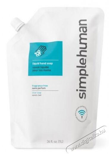 SimpleHuman CT1023 folyékony kézi szappan utántöltő zacskó (1 liter) Háztartás / Otthon / Kültér - Fürdőszoba / wc - Folyékony szappan - 297876