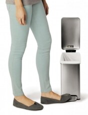 SimpleHuman CW1898CB 10 literes pedálos rozsdamentes szemetes Háztartás / Otthon / Kültér - Lakásfelszerelés - Szemetes - 315683