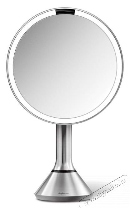 SimpleHuman ST3052 20cm-es szenzoros smink tükör 5x nagyítással, fényerőszabályzással - szálcsiszolt Szépségápolás / Egészség - Tükör - 375855