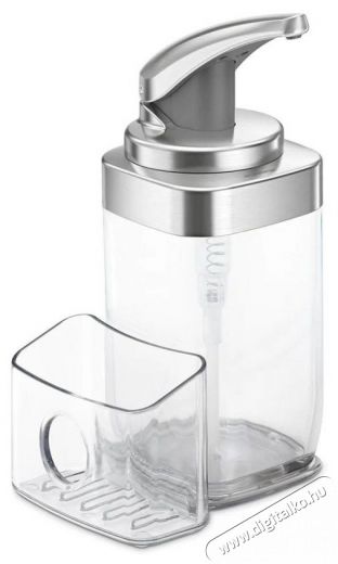 SimpleHuman KT1189 650 ml-es pumpás szappanadagoló szivacstartóval, szálcsiszolt Háztartás / Otthon / Kültér - Fürdőszoba / wc - Szappan adagoló - 381276