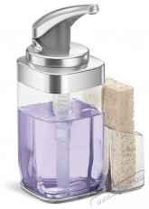 SimpleHuman KT1189 650 ml-es pumpás szappanadagoló szivacstartóval, szálcsiszolt Háztartás / Otthon / Kültér - Fürdőszoba / wc - Szappan adagoló - 381276