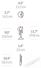 SimpleHuman kozmetikai t&uuml;k&ouml;r, Sensor Tru-lux LED vil&aacute;g&iacute;t&aacute;s, 10x zoom, &uacute;jrat&ouml;lthető Sz&eacute;ps&eacute;g&aacute;pol&aacute;s / Eg&eacute;szs&eacute;g - T&uuml;k&ouml;r - 512375