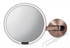 SimpleHuman Sensor LED világítással, falra akasztható, Rose Gold rozsdamentes acél Szépségápolás / Egészség - Tükör - 512372