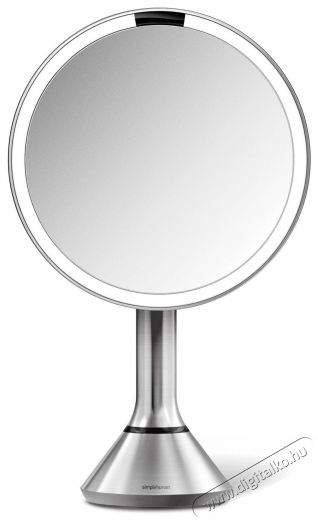 SimpleHuman Sensor Touch, DUAL LED vil&aacute;g&iacute;t&aacute;s, 5x, &uacute;jrat&ouml;lthető, matt rozsdamentes ac&eacute;lb&oacute;l k&eacute;sz&uuml;lt Sz&eacute;ps&eacute;g&aacute;pol&aacute;s / Eg&eacute;szs&eacute;g - T&uuml;k&ouml;r - 512382