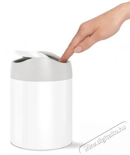 SimpleHuman CW2079 1.5 literes asztali szemetes - fehér Háztartás / Otthon / Kültér - Lakásfelszerelés - Szemetes - 364562