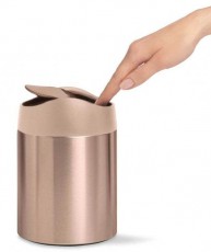 SimpleHuman CW2085 1.5 literes mini asztali szemetes - rózsaarany Háztartás / Otthon / Kültér - Lakásfelszerelés - Szemetes - 364563