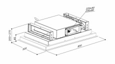 Sirius SLT 974 EM mennyezetbe építhető páraelszívó Konyhai termékek - Páraelszívó - Beépíthető / kihúzható - 356708