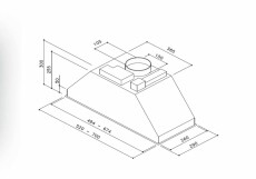 Sirius SL 900 52cm beépíthető páraelszívó - inox Konyhai termékek - Páraelszívó - Beépíthető / kihúzható - 356606