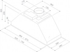 Sirius SM 900 70 cm beépíthető páraelszívó - inox Konyhai termékek - Páraelszívó - Beépíthető / kihúzható - 356750