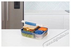 Sistema To Go Ételtároló doboz + joghurt tartó, 1,65 l, 3 rekeszes, kék Konyhai termékek - Edény - Ételtároló - 530089