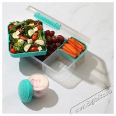 Sistema To Go Ételtároló doboz + joghurt tartó, 1,65 l, 3 rekeszes, mentazöld Konyhai termékek - Edény - Ételtároló - 530090