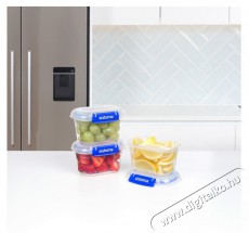 Sistema Ételtároló doboz szett, 3 db, 2 csattal, 400 ml Konyhai termékek - Edény - Ételtároló - 530080