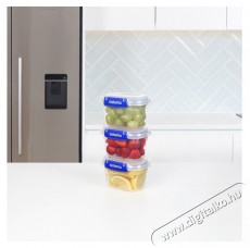 Sistema Ételtároló doboz szett, 3 db, 2 csattal, 400 ml Konyhai termékek - Edény - Ételtároló - 530080