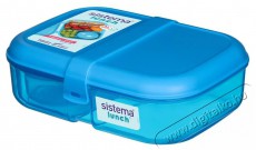 Sistema Háromrekeszes ételtároló doboz + joghurt tartó, 1,1 l, kék Konyhai termékek - Edény - Ételtároló - 530081