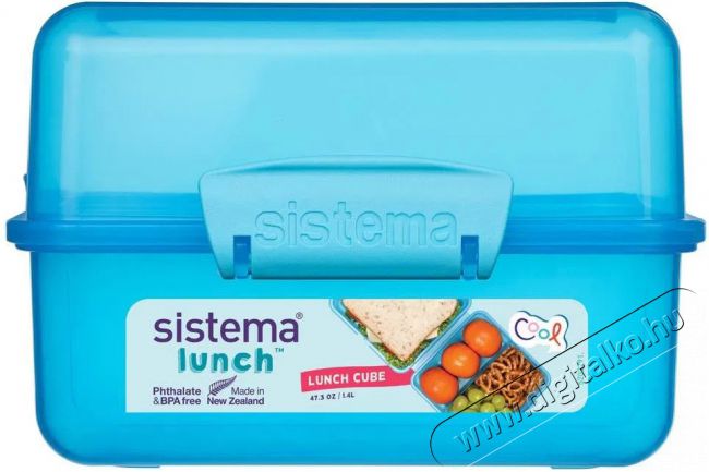 Sistema Kétrekeszes ételtároló doboz, 1,4 l, kék Konyhai termékek - Edény - Ételtároló - 530085