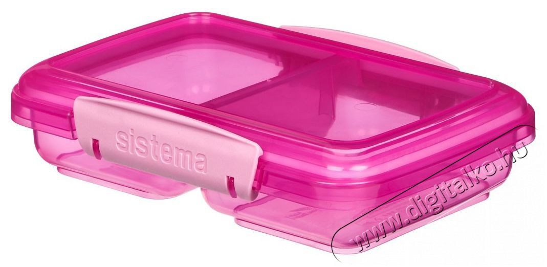 Sistema K&eacute;trekeszes uzsonn&aacute;s doboz, 350 ml, r&oacute;zsasz&iacute;n Konyhai term&eacute;kek - Ed&eacute;ny - &Eacute;telt&aacute;rol&oacute; - 530086