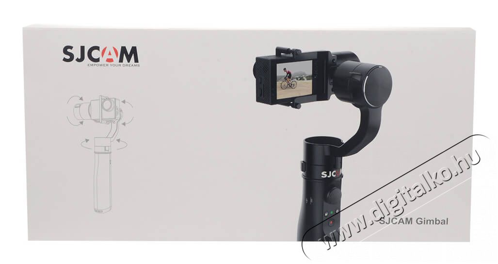 SJCAM SJ-GIMBAL 3 tengelyes elektronikus stabilizátor sportkamerákhoz Fotó-Videó kiegészítők - Állvány - Kamera stabilizátor - 338488