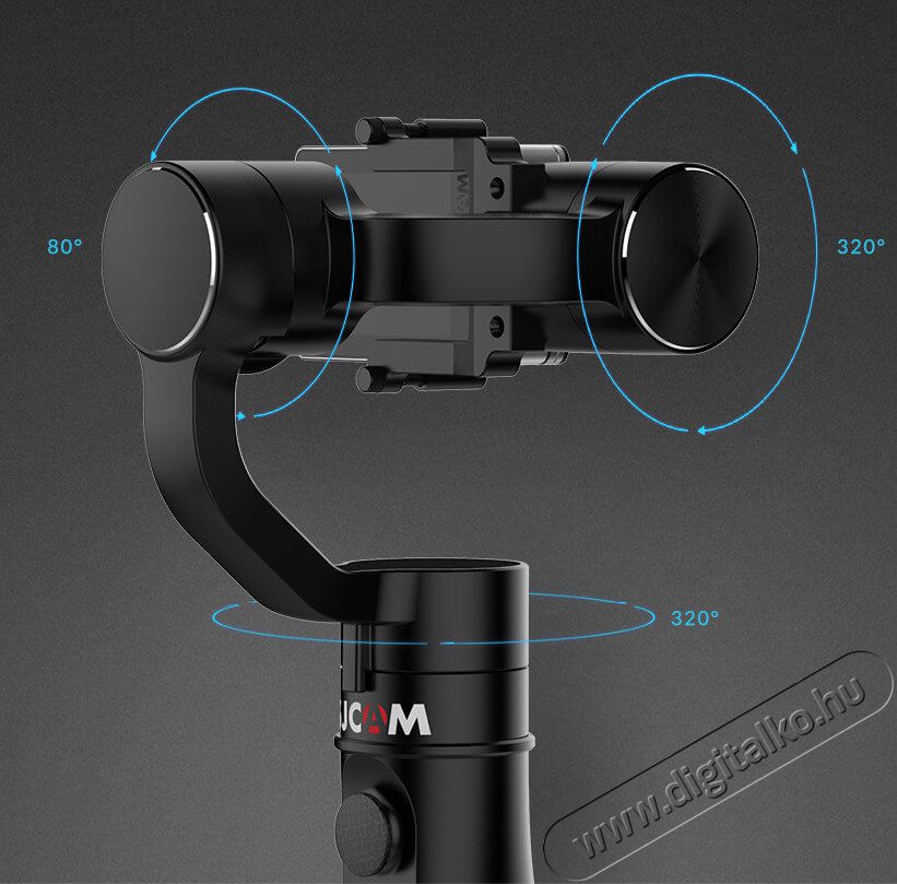 SJCAM SJ-GIMBAL 3 tengelyes elektronikus stabilizátor sportkamerákhoz Fotó-Videó kiegészítők - Állvány - Kamera stabilizátor - 338488