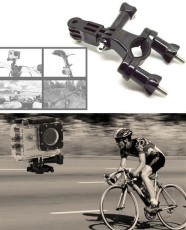 SJ/GP SJ/GP-02 biciklis kormányrögzítő konzol + szerelő elemek sportkamerához (SJCAM, GoPro) Fényképezőgép / kamera - Sport kamera tartozékok - Rögzítő / adapter - 303754