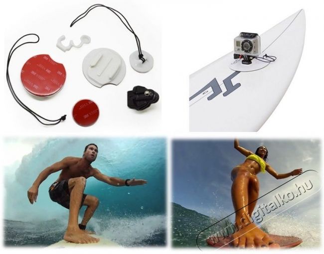 SJ/GP 80 2 db-os szörfös rözgítő szett 3M ragasztólappal, aljzatokkal sportkamerához (SJCAM, GoPro) Egyéb - Nem forgalmazzuk ! - 303836