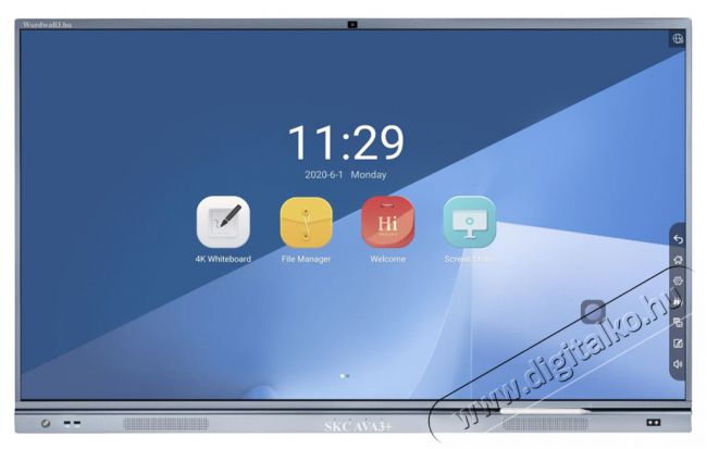 SKC-AVA SKC AVA3+ 65" interaktív képernyő, WordWall 3 Pro Edukációs, felhő alapú szoftvercsomaggal, webkamerával Televíziók - Kivetítő - Kivetítő - 396739