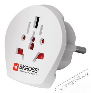 Skross WORLDTOEU 1.500211-E EU adapter csatlakozóaljzat Háztartás / Otthon / Kültér - Világítás / elektromosság - Hálózati elosztó / hosszabbító / adapter - 387680