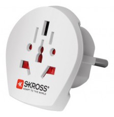 Skross WORLDTOEU 1.500211-E EU adapter csatlakozóaljzat Háztartás / Otthon / Kültér - Világítás / elektromosság - Hálózati elosztó / hosszabbító / adapter - 387680
