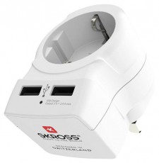 Skross csatlakozó átalakító az Egyesült Királyságba, beépített USB töltővel Tv kiegészítők - Kábel / csatlakozó - Csatlakozó / elosztó / átalakító - 406950