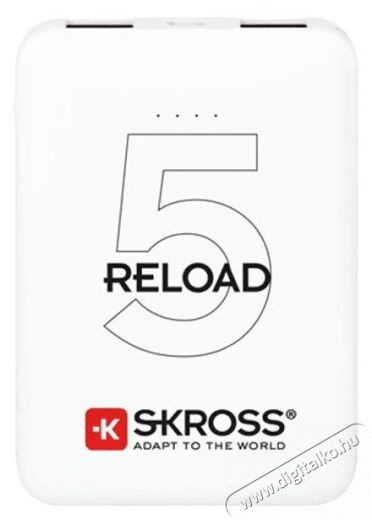 Skross Reload5 5Ah power bank USB/microUSB kábellel, két kimenettel Mobil / Kommunikáció / Smart - Powerbank / Külső akkumulátor és töltő - 404384