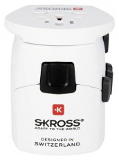 Skross PRO WORLD, a legbiztonságosabb hálózati csatlakozó átalakító, földelt Tv kiegészítők - Kábel / csatlakozó - Csatlakozó / elosztó / átalakító - 411420