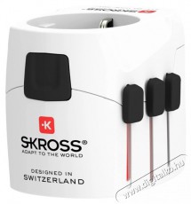 Skross PROLIGHTUSB-2A utazó adapter Háztartás / Otthon / Kültér - Világítás / elektromosság - Hálózati elosztó / hosszabbító / adapter - 408357