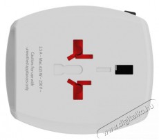 Skross MUVUSB-A-C USB/Type-C töltő bemenettel világutazó adapter Háztartás / Otthon / Kültér - Világítás / elektromosság - Hálózati elosztó / hosszabbító / adapter - 455108