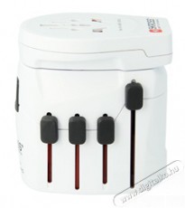 Skross Proworldusb USB töltő bemenettel világutazó adapter Iroda és számítástechnika - Notebook kiegészítő - Notebook töltő / hálózati adapter - 408396