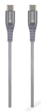 Skross USBC-TO-USBC-200-STEEL 2m Type-C/Type-C adat- és töltőkábel Mobil / Kommunikáció / Smart - Mobiltelefon kiegészítő / tok - Kábel / átalakító - 455088