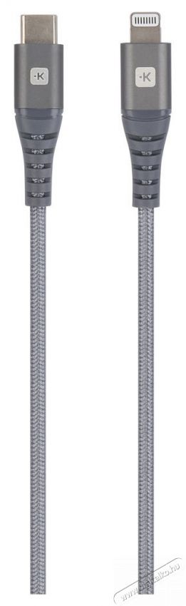 Skross USBC-TO-LIGHT-120-STEEL-1 1,2m Type-C/Lightning adat- és töltőkábel Mobil / Kommunikáció / Smart - Mobiltelefon kiegészítő / tok - Kábel / átalakító - 455087