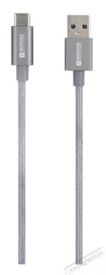 Skross USB-C-120-STEEL 1,2m USB/Type-C adat- és töltőkábel Mobil / Kommunikáció / Smart - Mobiltelefon kiegészítő / tok - Kábel / átalakító - 455092