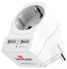 Skross EUTOEU-USB 2xUSB töltő adapter Háztartás / Otthon / Kültér - Világítás / elektromosság - Hálózati elosztó / hosszabbító / adapter - 455105